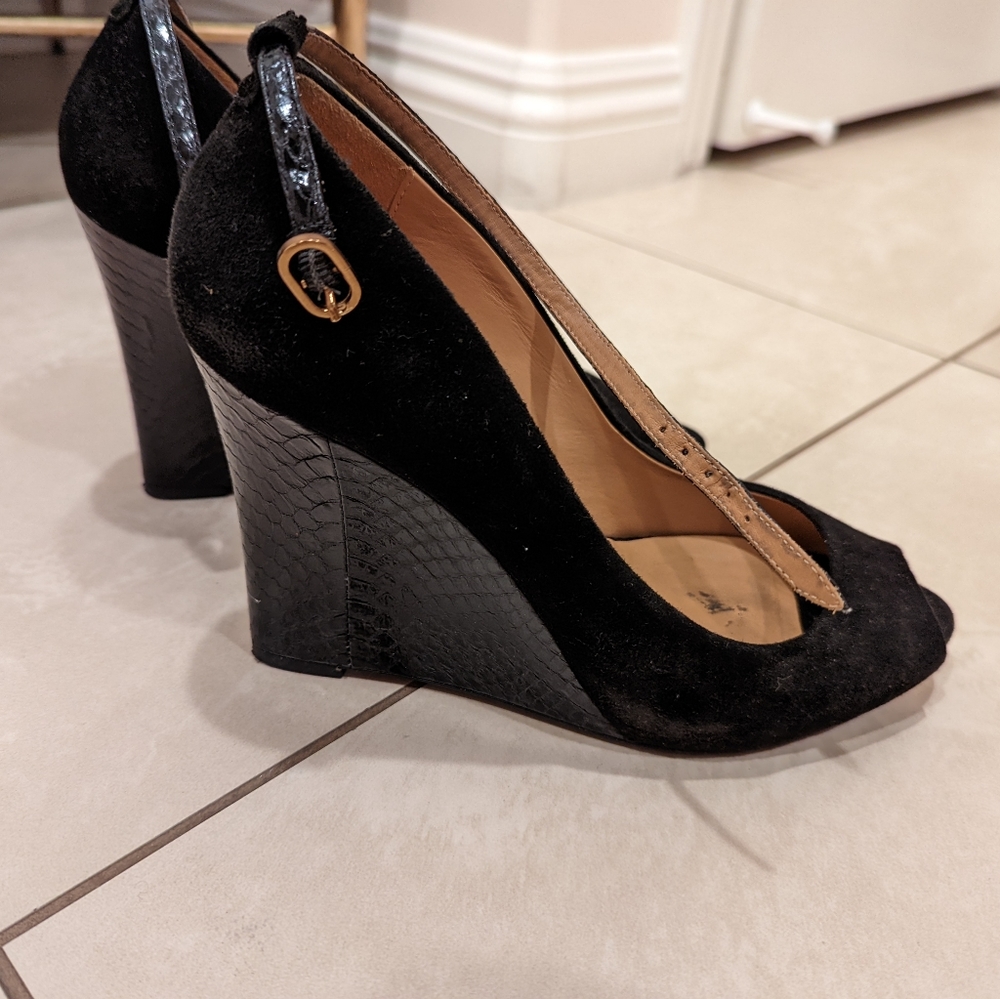 Worn 3 times max - black suede
